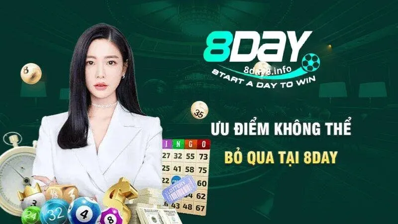 Sảnh xổ số tại nhà cái 8Day
